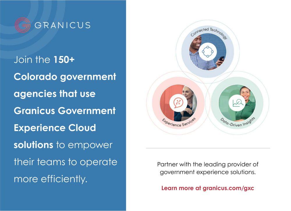 Join the 150 plus Colorado government agencies that use Granicus Government Experience Cloud solutions to empower their teams to operate more efficiently. Partner with the leading provider of government experience solutions.