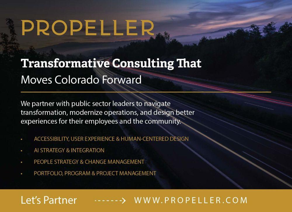 Propeller partners with public sector leaders to provide transformative consulting that moves Colorado forward.