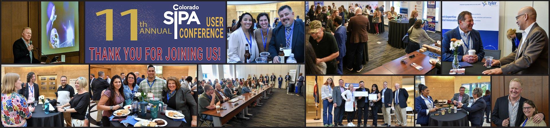 a collage of photographs from the 11th Annual SIPA User Conference