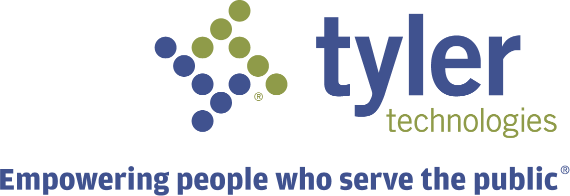 Tyler Technologies logo with Empowering people who serve the public tagline