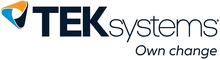 TEKsystems logo with tagline Own change